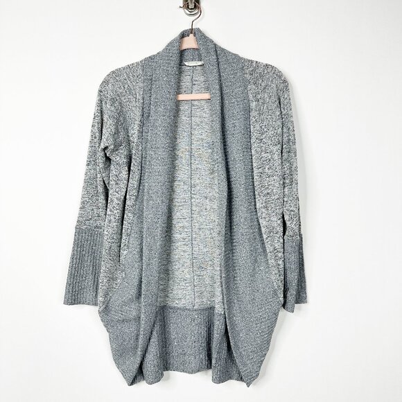 2/$24 Olivia Rae Shawl Neck Open Cardigan Heather Gray Medium #A0382 TRB2 - Picture 3 of 7
